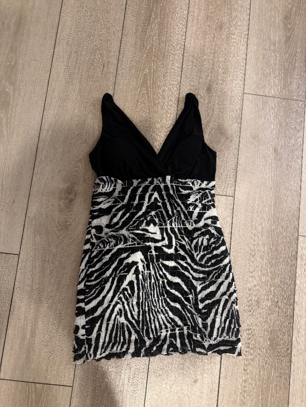 Vintage zebra mini dress